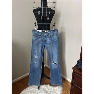 7 For All Mankind Women's Low Rise Original Bootcut Jeans Size 30 NEW Distressed
